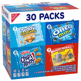 Nabisco team snacks variety pack 30 count oreo chips ahoy teddy grahams animal crackers mini