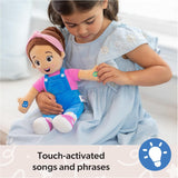 Ms. Rachel Official Speak & Sing Doll, 16” Tall Interactive Toy with 4 Songs & 16+ Phrases, Toddler Toys for Girls & Boys Ages 6 Months to 3+ Years.