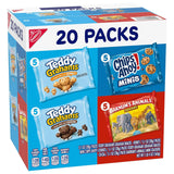 Nabisco Fun Shapes Variety Pack with Animal Crackers, Teddy Grahams and CHIPS AHOY! Cookies, 20 Snack Packs