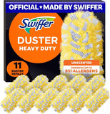 Swiffer Heavy Duty Disposable Duster Refills for Dusting Furniture, Blinds, Ceiling Fans, Unscented, 11ct
