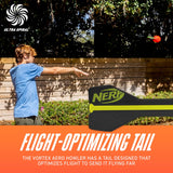 Nerf Vortex Aero Howler Foam Ball, Classic Long-Distance Football, Flight-Optimizing Tail, Whistling Sound, Indoor & Outdoor Fun, Christmas Stocking Stuffers for Kids