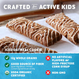 zbar iced oatmeal cookie soft-baked energy snack bars non-gmo usda organic granola bars 24 pack