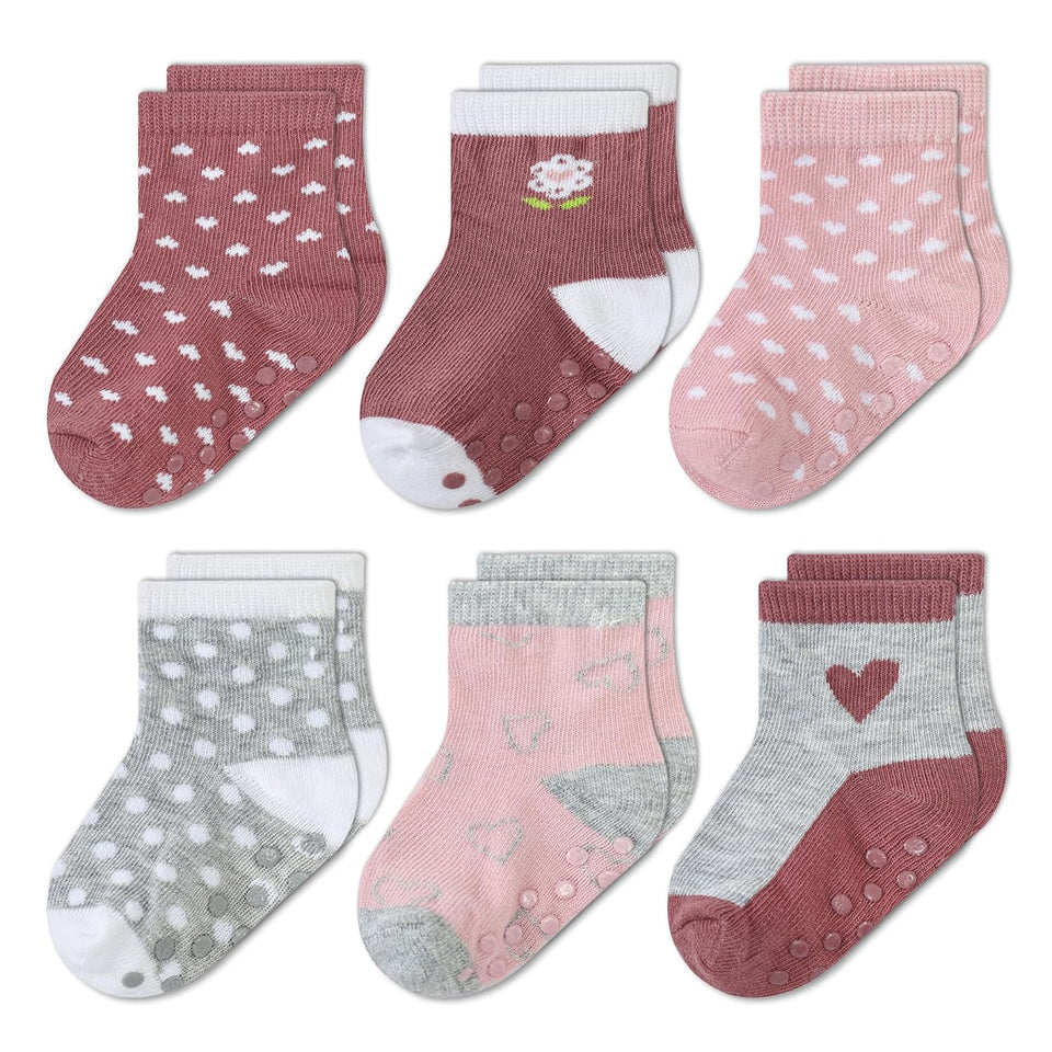 Mother's Choice Organic Cotton Baby Socks 0-6 Months, 12 pairs, Soft, Cozy, and Gentle Socks for Infants Girls and Boys