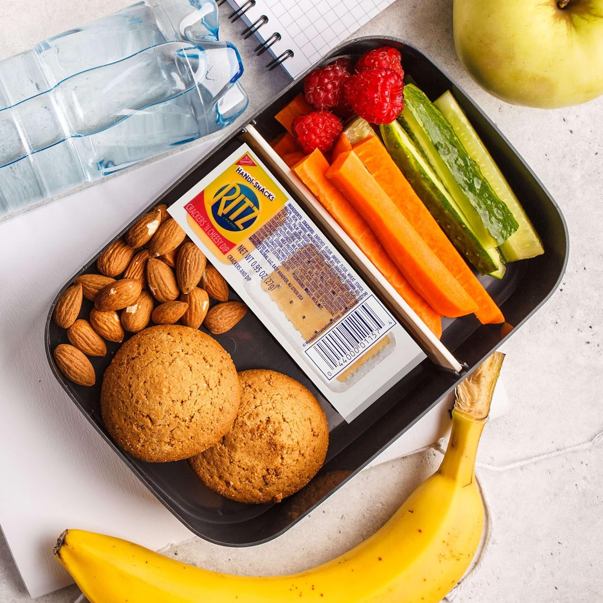 Handi-Snacks RITZ Crackers 'N Cheesy Dip Snack Packs, School Snacks, 20 Snack Packs