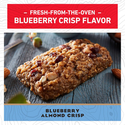 CLIF BAR - Energy Protein Bars - Blueberry Almond Crisp - Made with Organic Oats - Energy Bars - Non-GMO - (10 Pack)