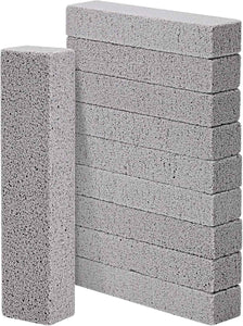 HongWay 10 Pack Pumice Stone for Cleaning, Pumice Stone for Toilet Cleaning Bowl Stick, Heavy Duty Strong Pumice Cleaning Bar for Bathtubs, Kitchen Sink, Grill, Household (5.9 x 1.4 x 0.9 Inches)