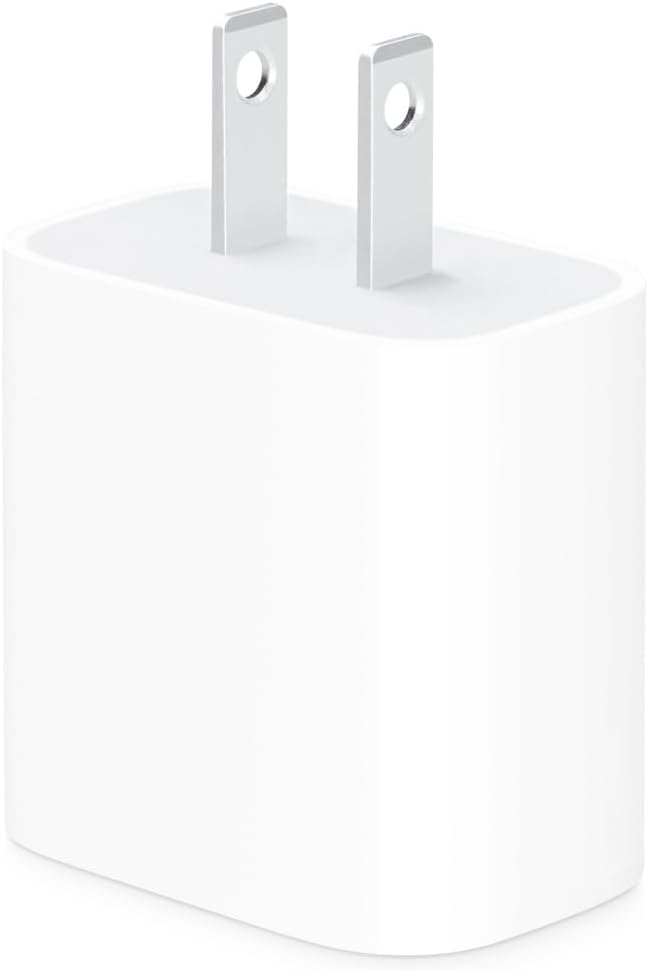 Apple 20W USB C Compact Power Adapter Fast Type C Wall Charger for iPhone and iPad