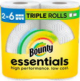 bounty essentials select a size paper towels white 2 triple rolls everyday absorbent kitchen towels - Rayz Mart