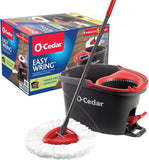 O-Cedar EasyWring Microfiber Spin Mop and Bucket System with Foot Pedal for Effortless Floor Cleaning
